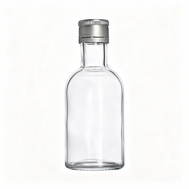 100 ml tyhjät lasitequilapullot alumiinikorkilla