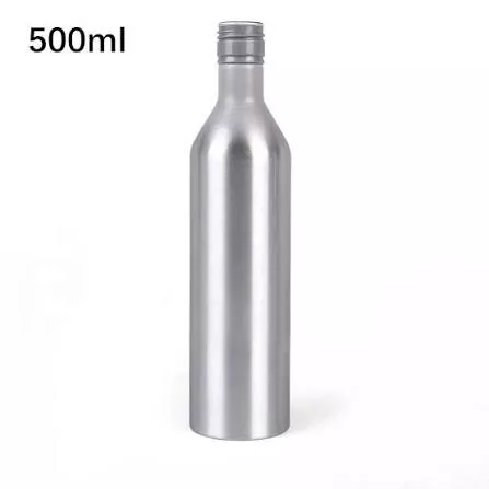 500 ml ohut korkea alumiiniviinapullo ROPP-kierrekorkilla